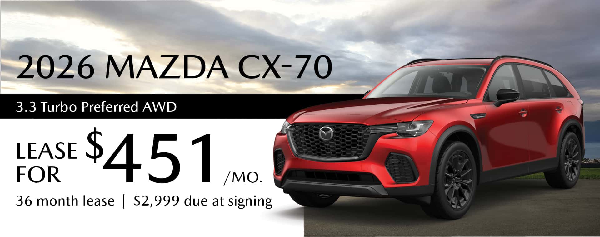 2026 Mazda CX-70 3.3 Turbo Preferred AWD