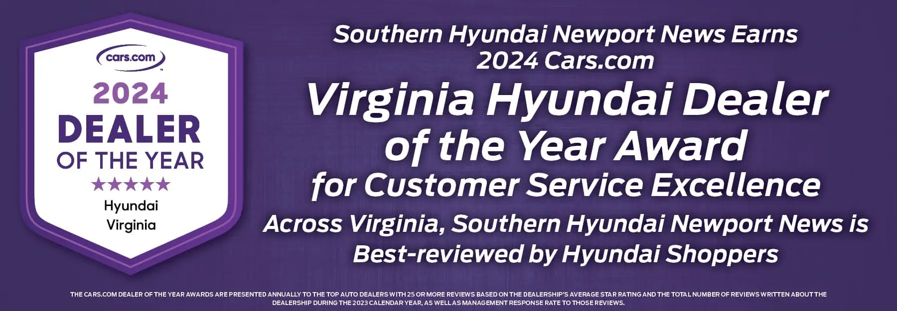 Southern Hyundai NN Dealer of the Year