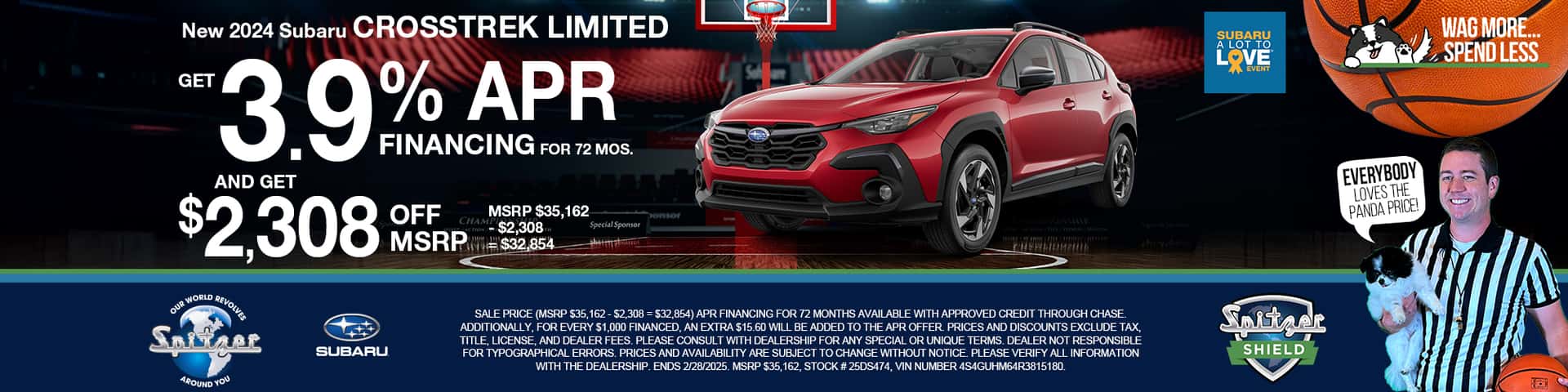 03.2025_Carrera_Carrera_Get 3.9% APR Financing for 72 Months and $2,308 off MSRP on New 2024 Subaru Crosstrek Limited Models