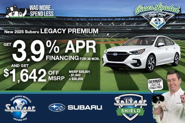 2025 Subaru Legacy Premium - Get 3.9% APR Financing for 36 Months!