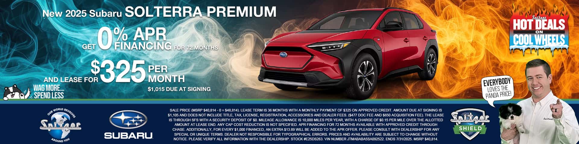 07.2025_Carrera_Get 0% APR Financing on New 2025 Subaru Solterra Premium Models!