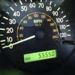 odometer on a car