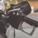 gas nozzle in car