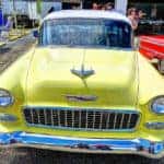 car show yellow car