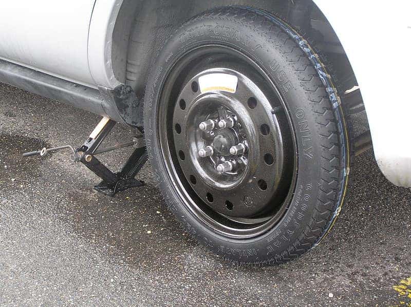 Car deals tire jack