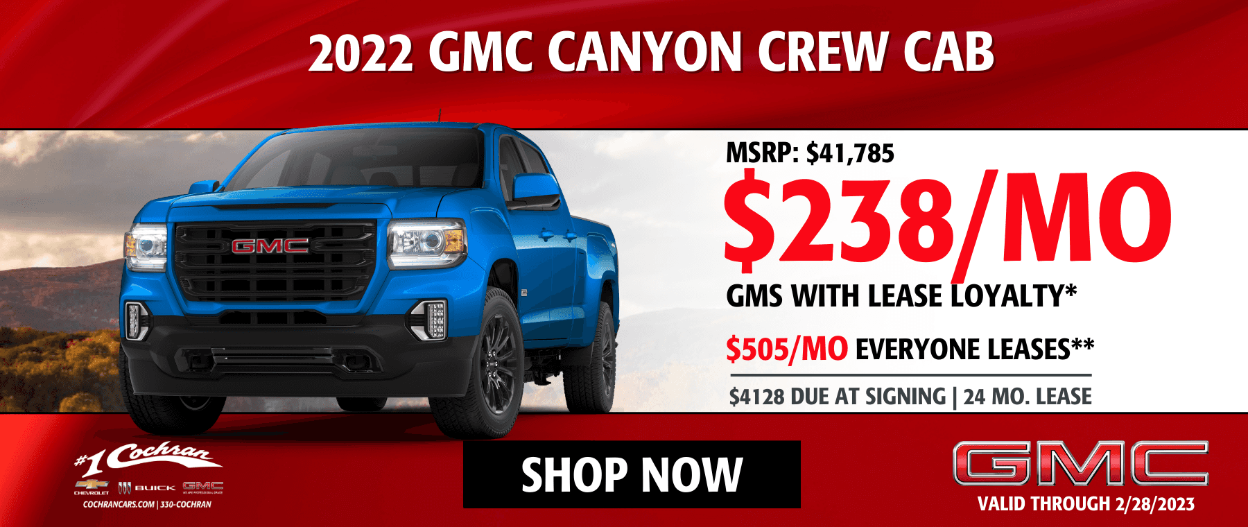 2023 GMC Canyon Lease Offers