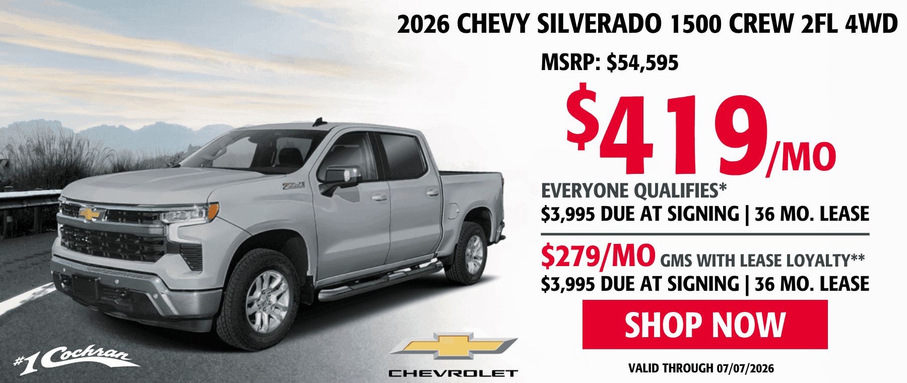 June Silverado Lease Offer