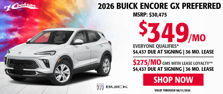 Aug 2026 Encore GX Lease Offer