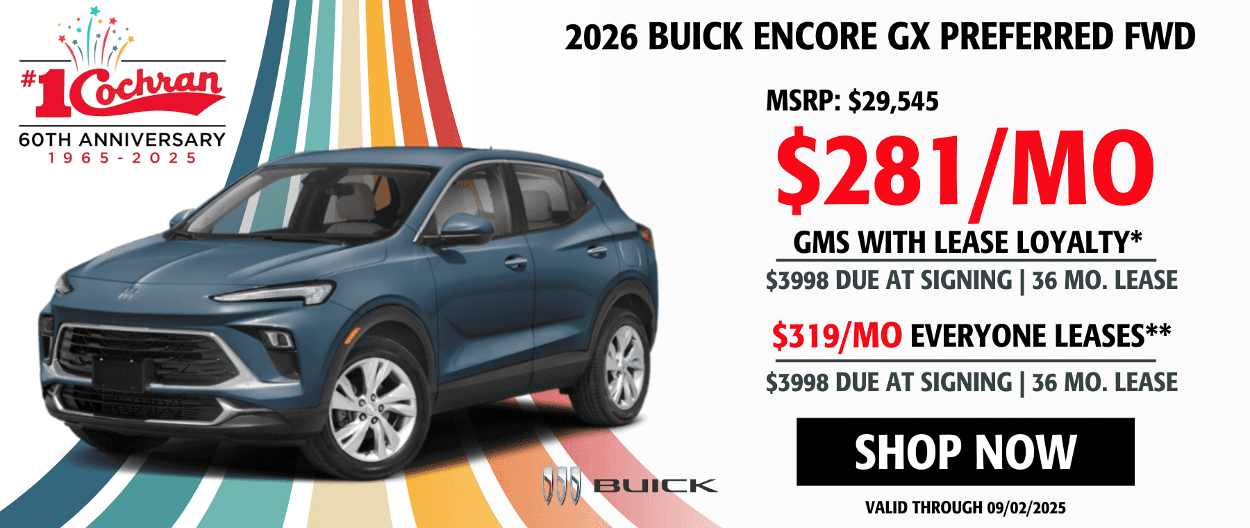 2 August 2025 Encore GX Lease Offer DSK