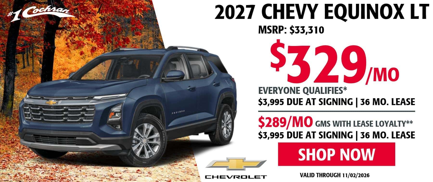 Chevy Equinox Lease Deals in Youngstown, OH | #1 Cochran Chevrolet