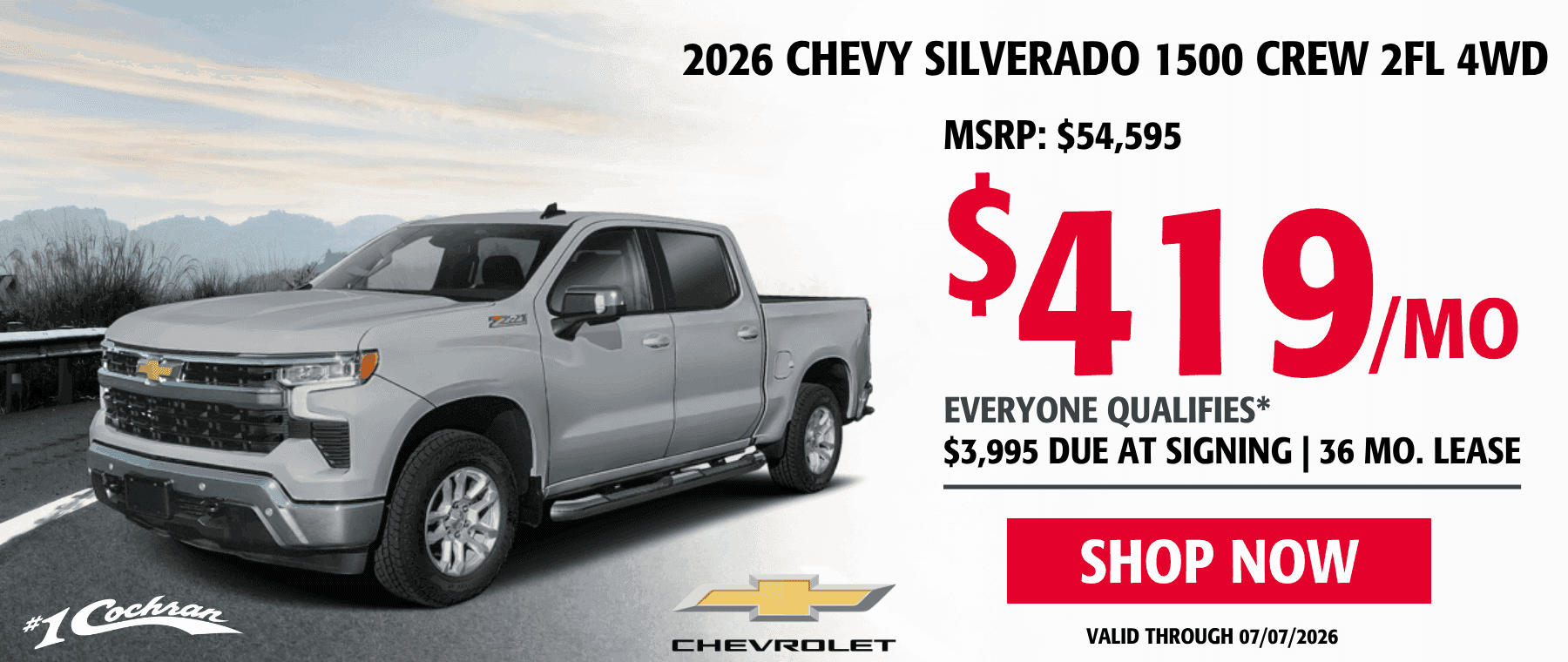 June Silverado Lease Offer