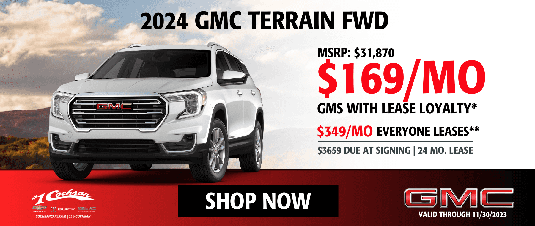  November 2023 Terrain FWD Lease Offer