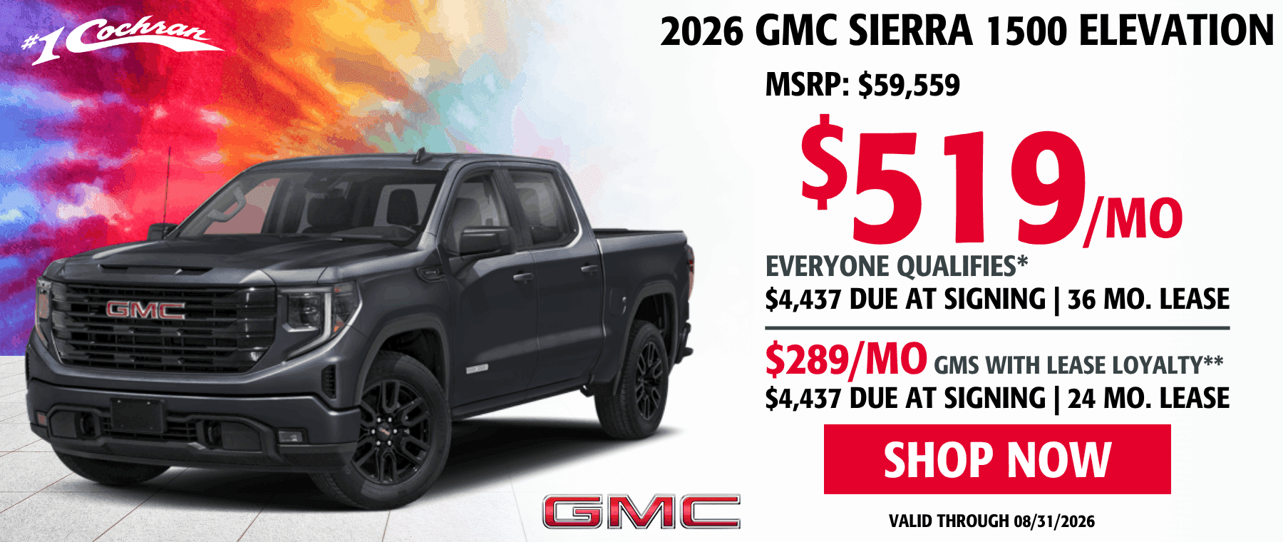 Aug 2026 Sierra Lease Offer