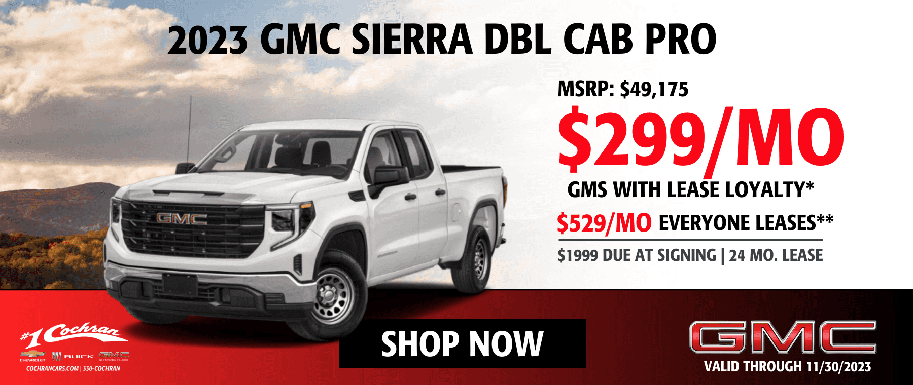 November 2023 Sierra Lease Offer