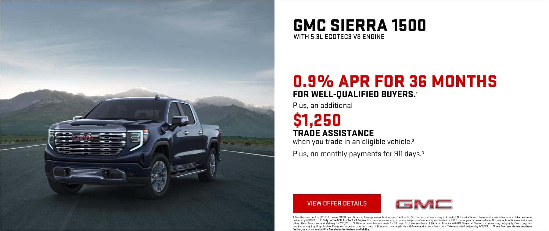 June 2023 GMC Sierra Purchase Offers