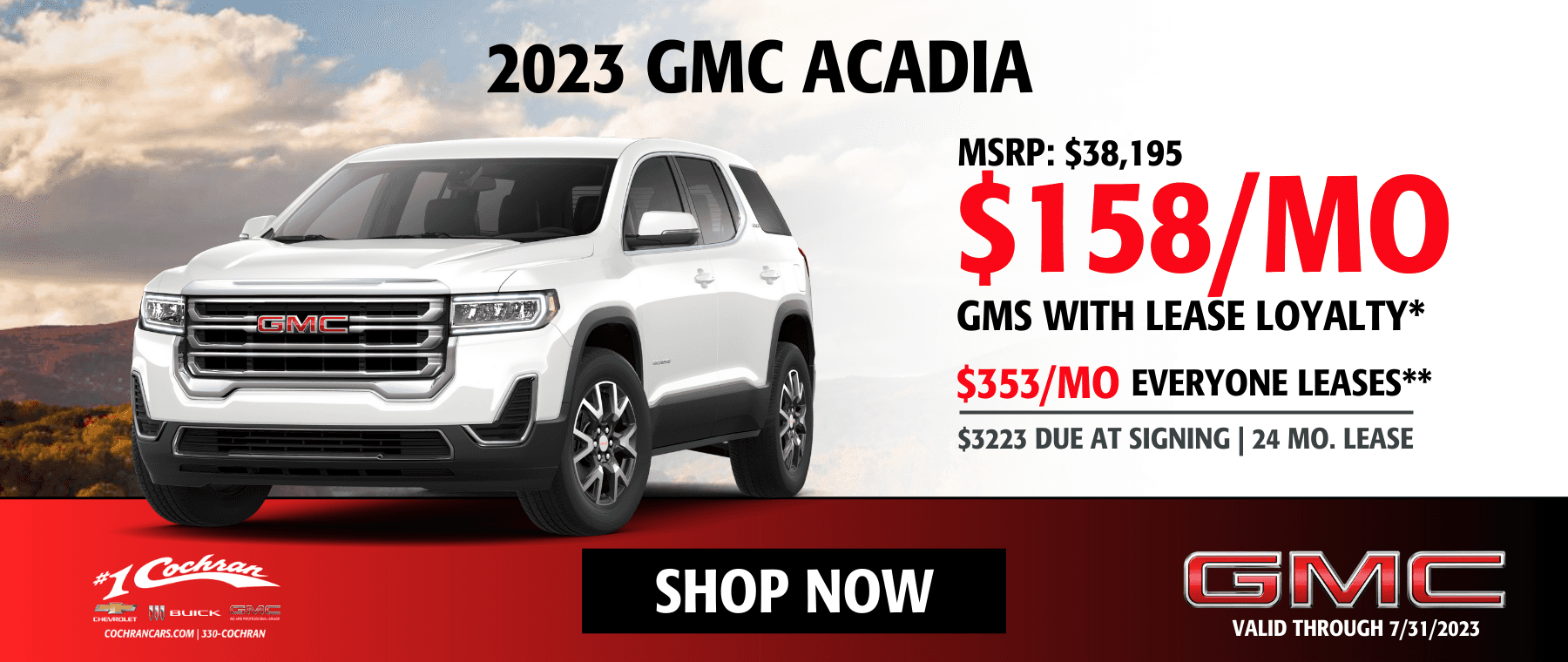 2023 GMC Acadia Lease Offers June
