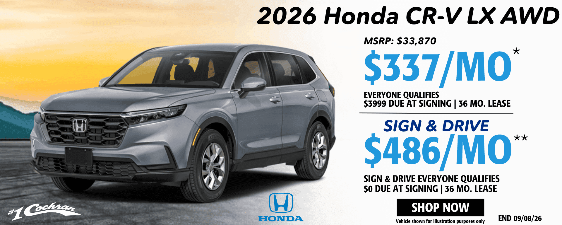 July 2026 CRV Lease Offer