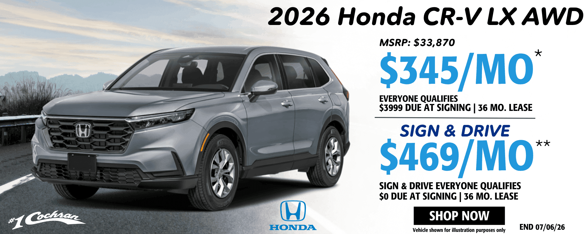 June 2026 CRV Lease Offer