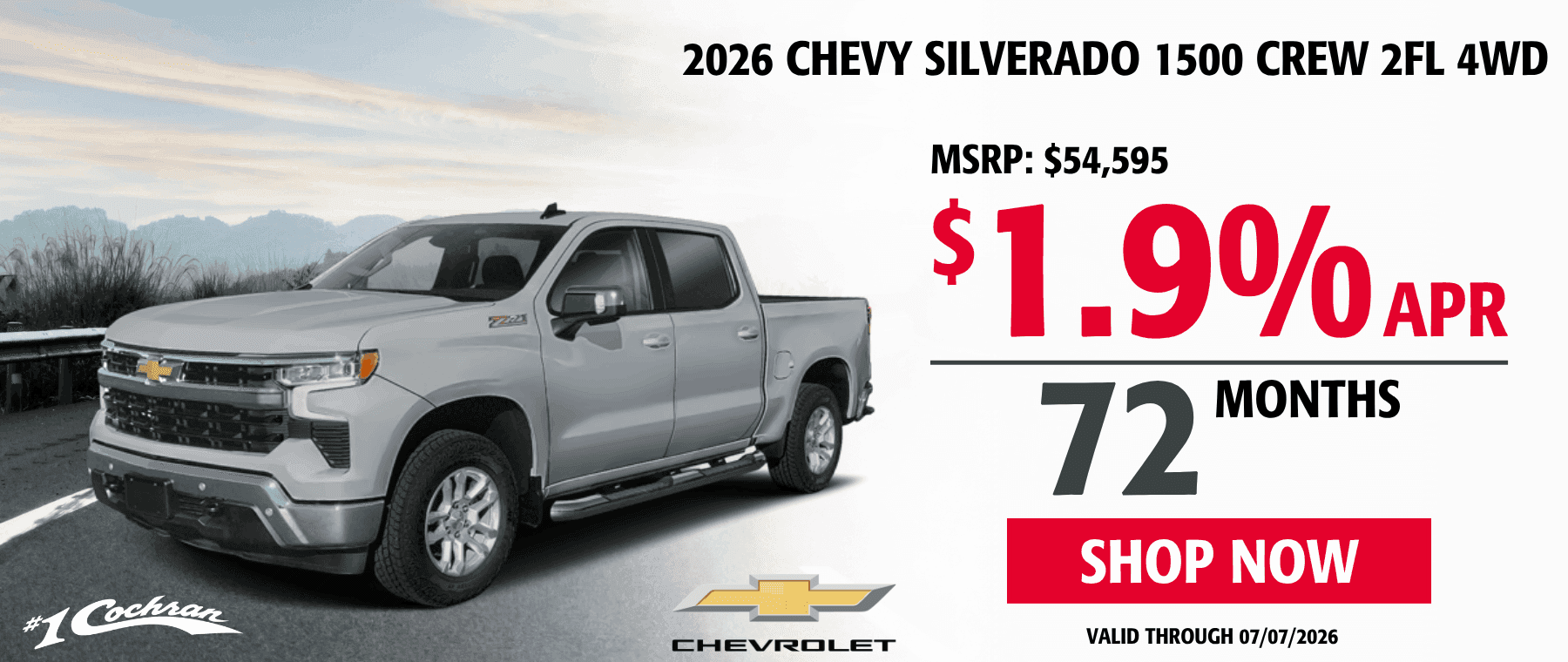 June 2026 Silverado 1500 2FL 1.9 Purchase Offer