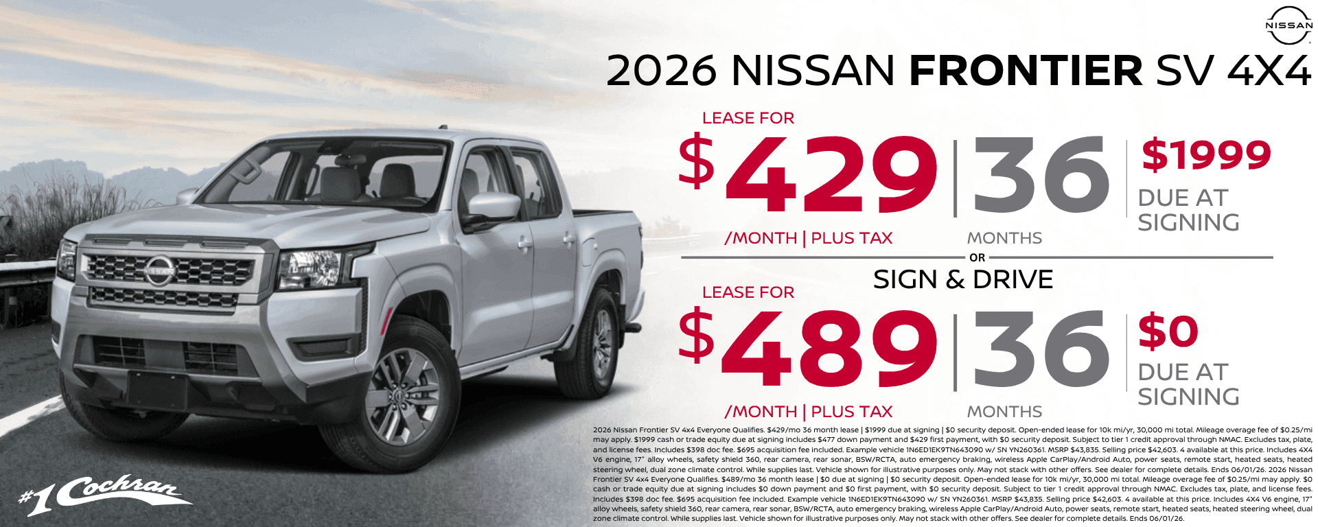 May 2026 Frontier Lease Offer