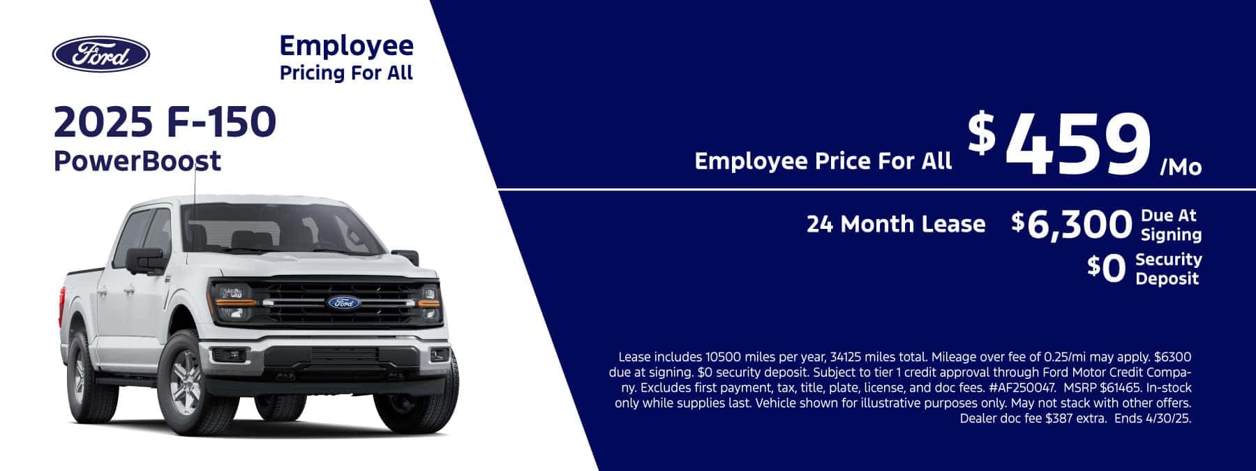 Apr 2025 Ford CS Slides O_2024 F-150 SUPERCREW Lease