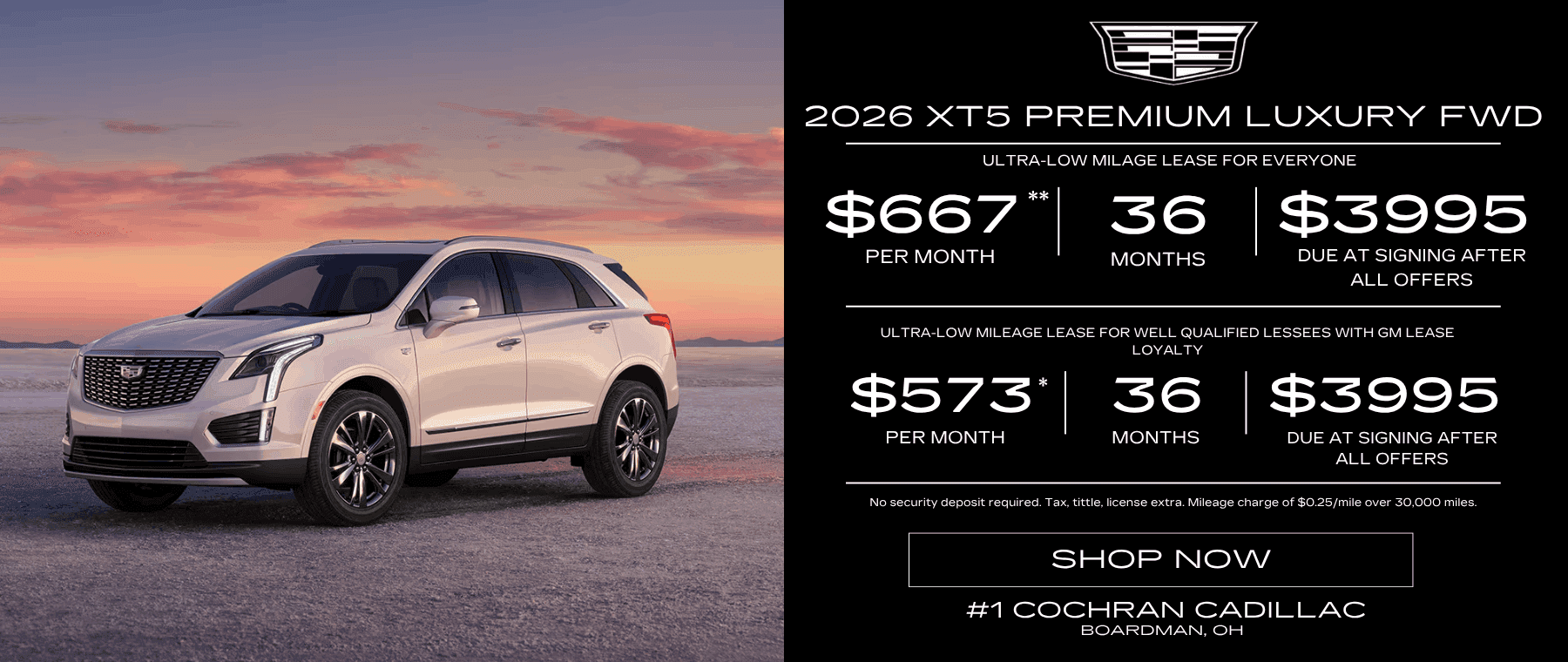 Current New Cadillac Specials Offers | #1 Cochran Cadillac Youngstown