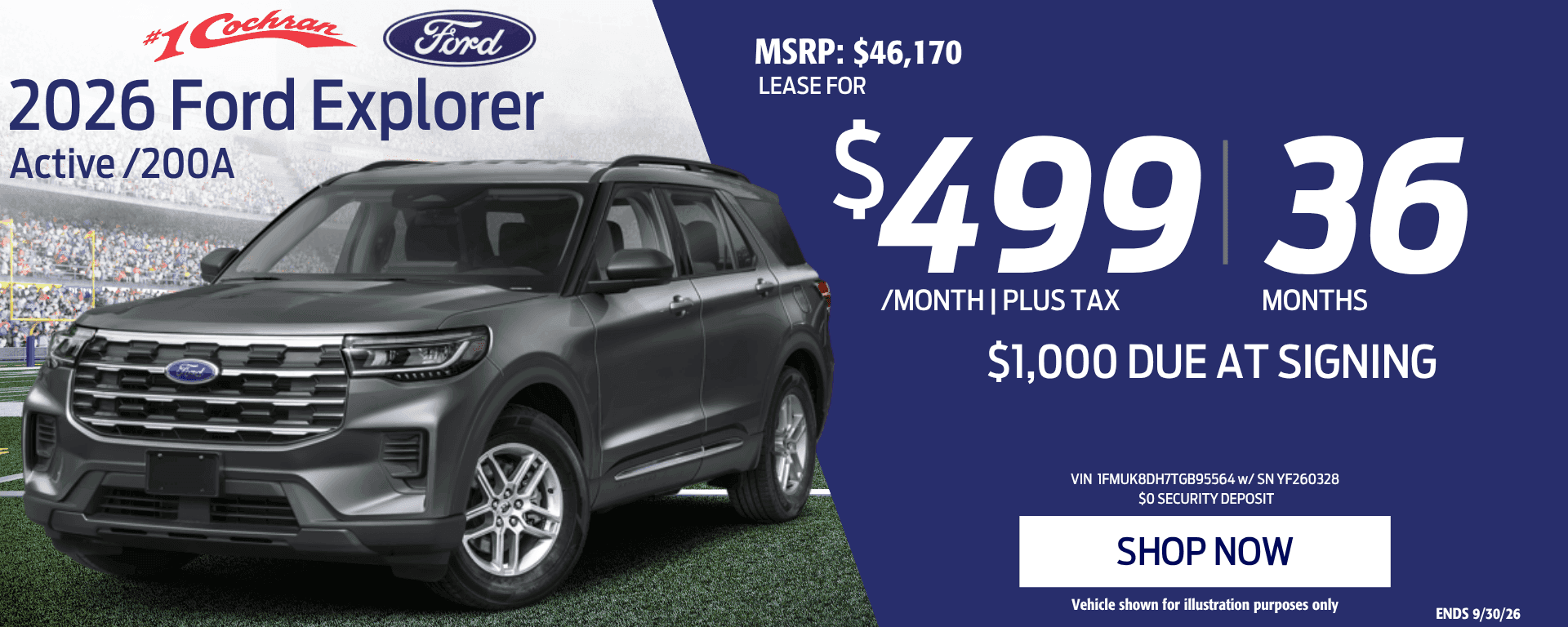 Sept 2026 Explorer Lease Offer