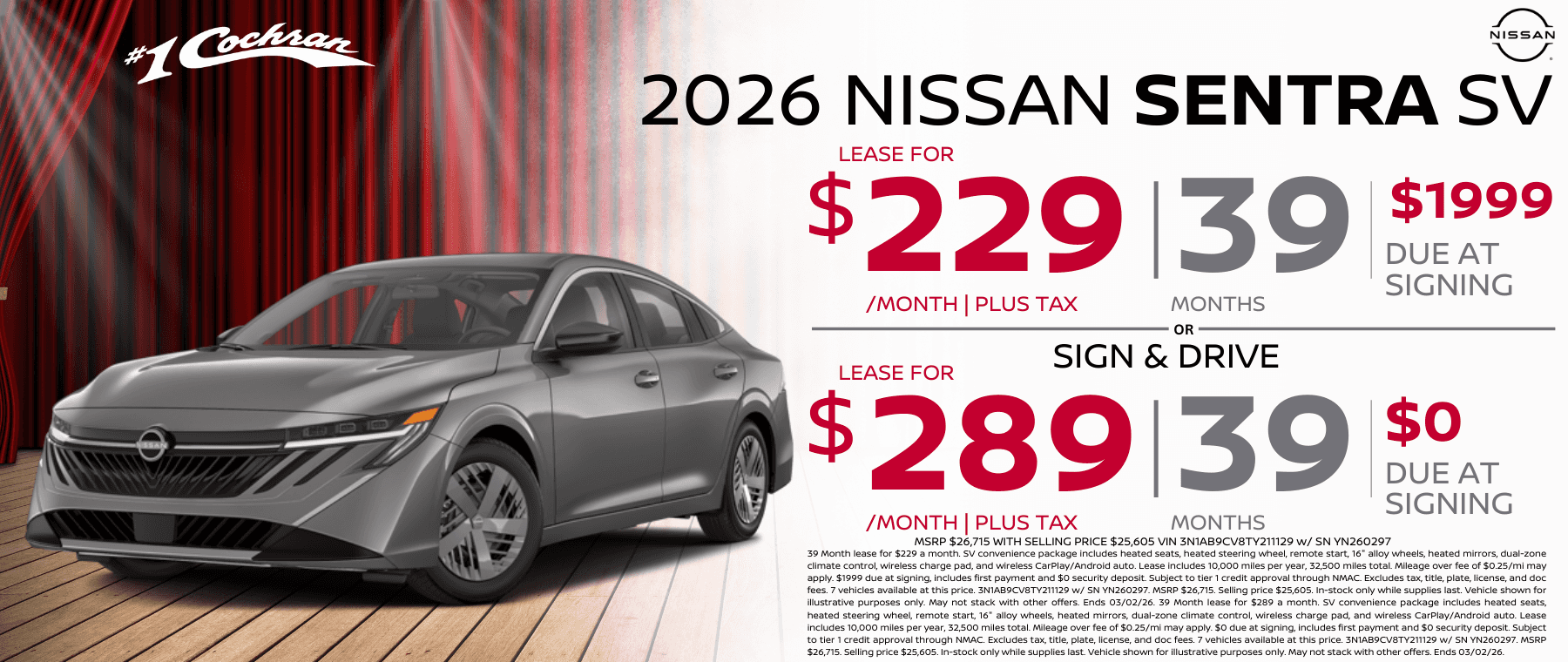 New Nissan Lease and Finance Specials | #1 Cochran Nissan Boardman