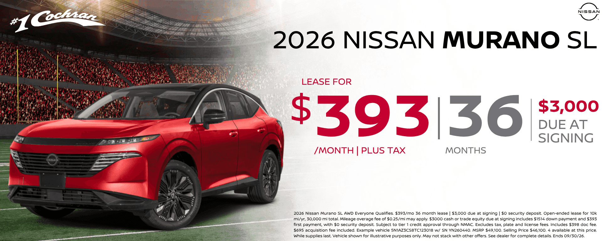 Sept 2026 Murano Lease Offer