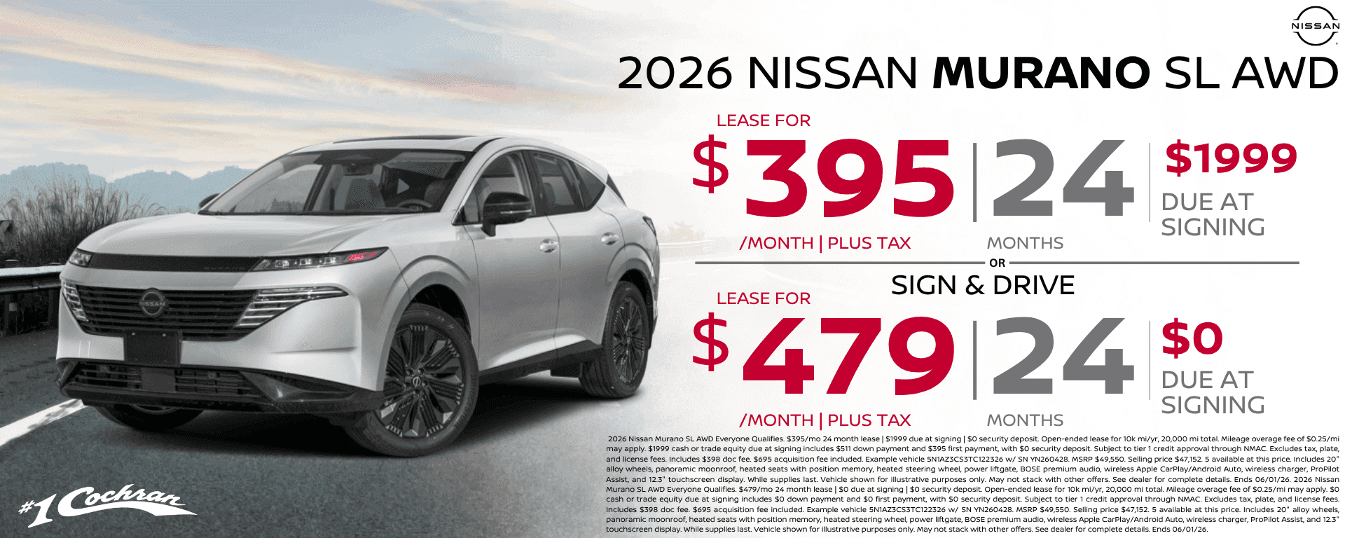 May 2026 Murano Lease Offer