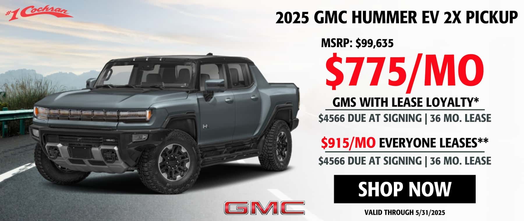 8 May 2025 Hummer EV Lease Offer DSK