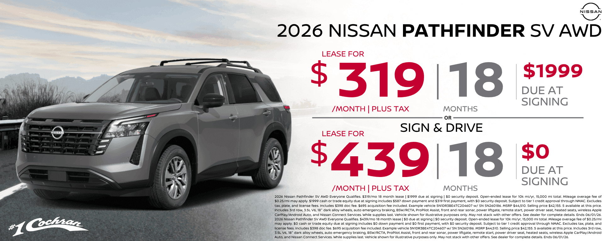 May 2026 Pathfinder Lease Offer