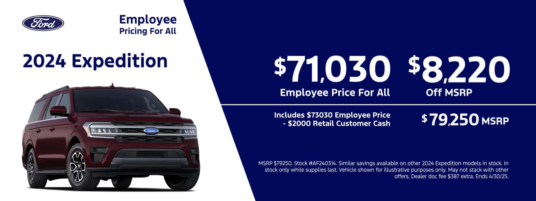 Apr 2025 Ford CS Slides O_2024 Expedition OFF MSRP APR