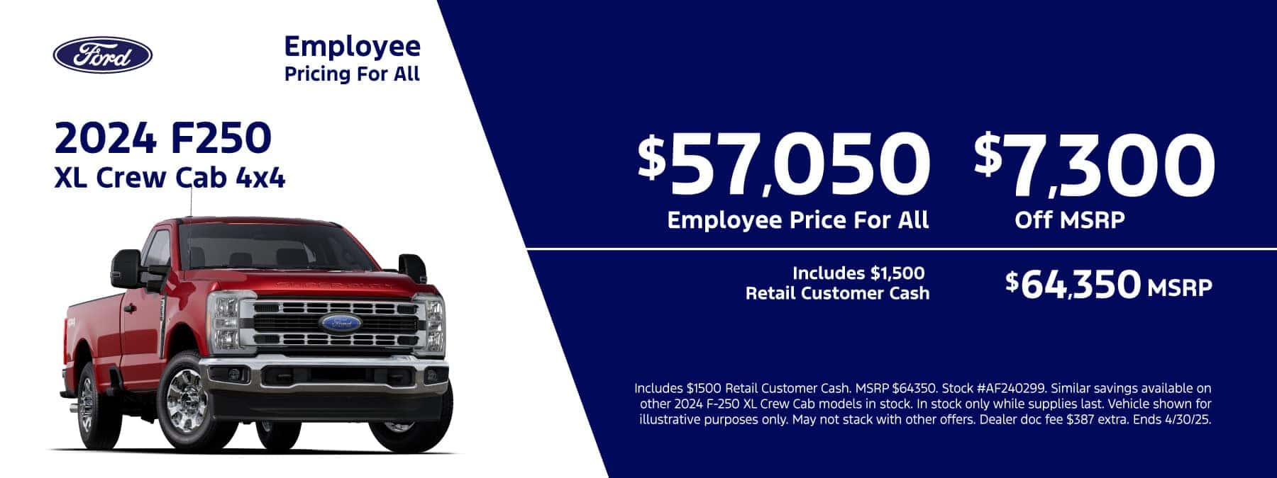 Apr 2025 Ford CS Slides O_2024 Super Duty OFF MSRP APR