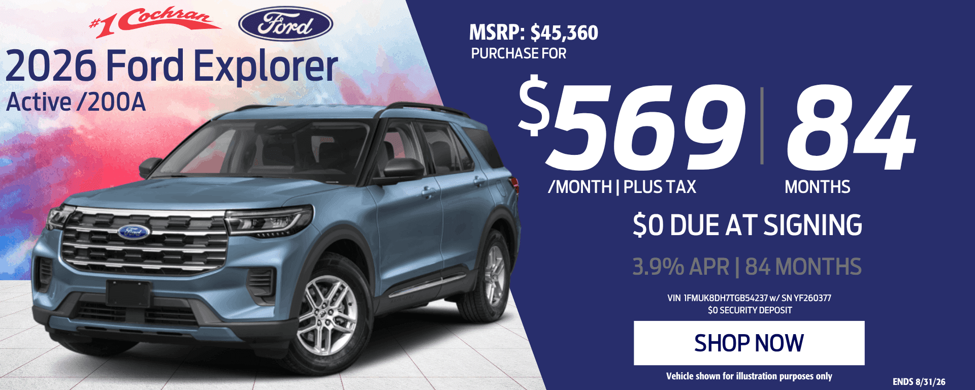 Aug 2026 Explorer Purchase Offer
