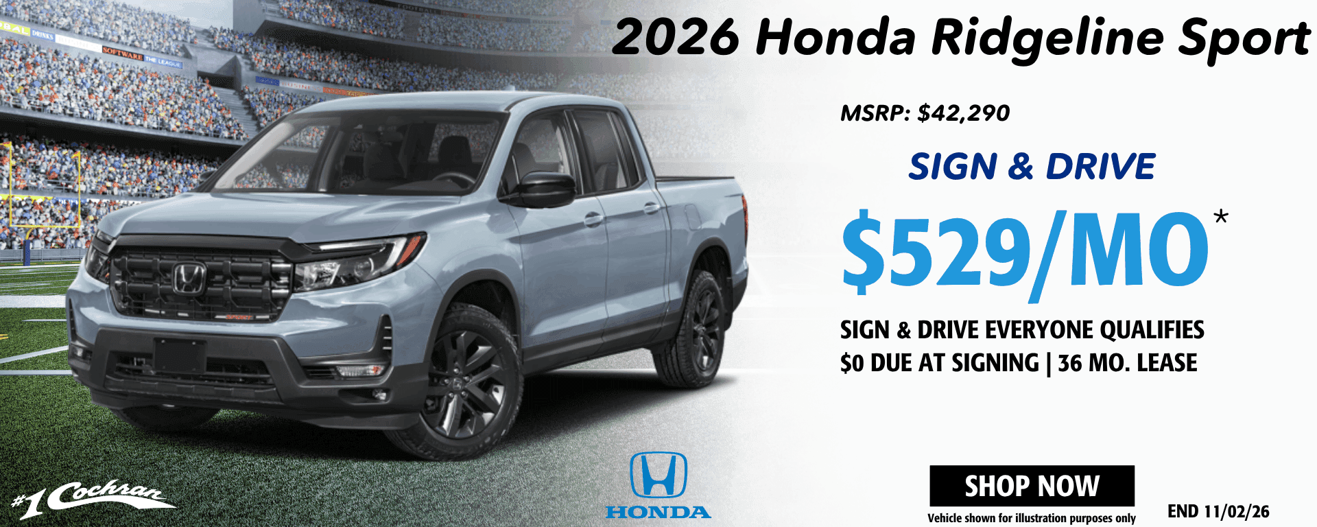 Sept 2026 Ridgeline Lease Offer
