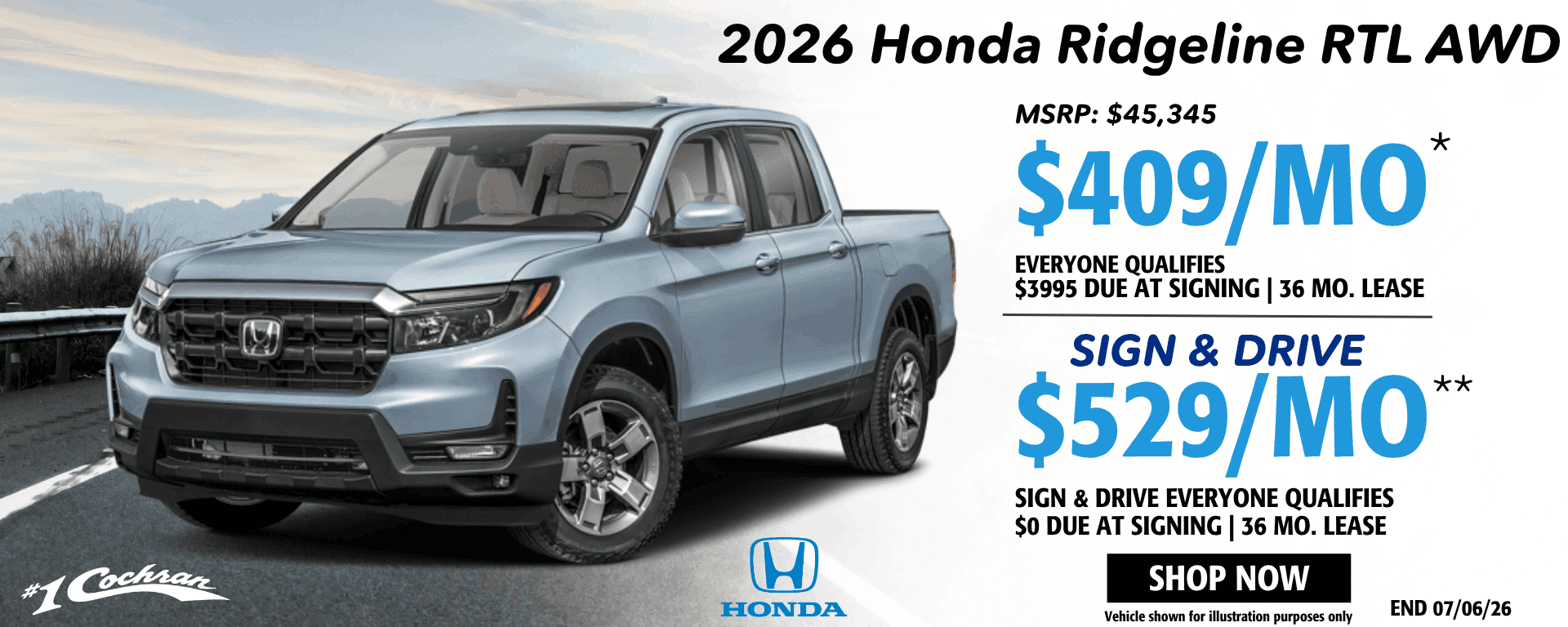 June 2026 Ridgeline Lease Offer