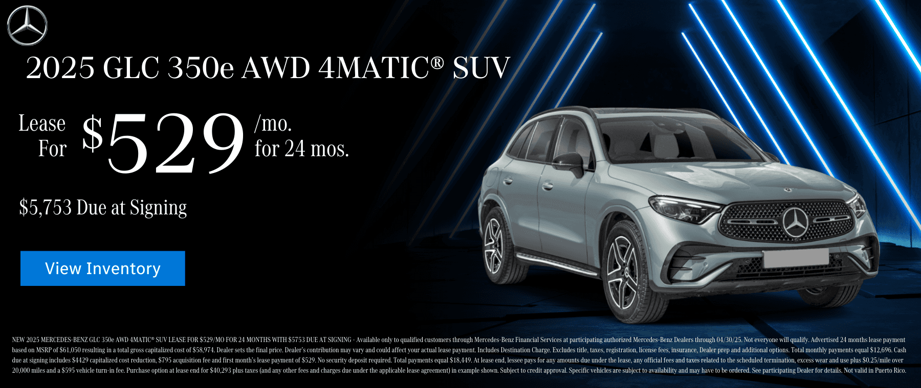 2 April 2025 GLC 350e Lease Offer DSK