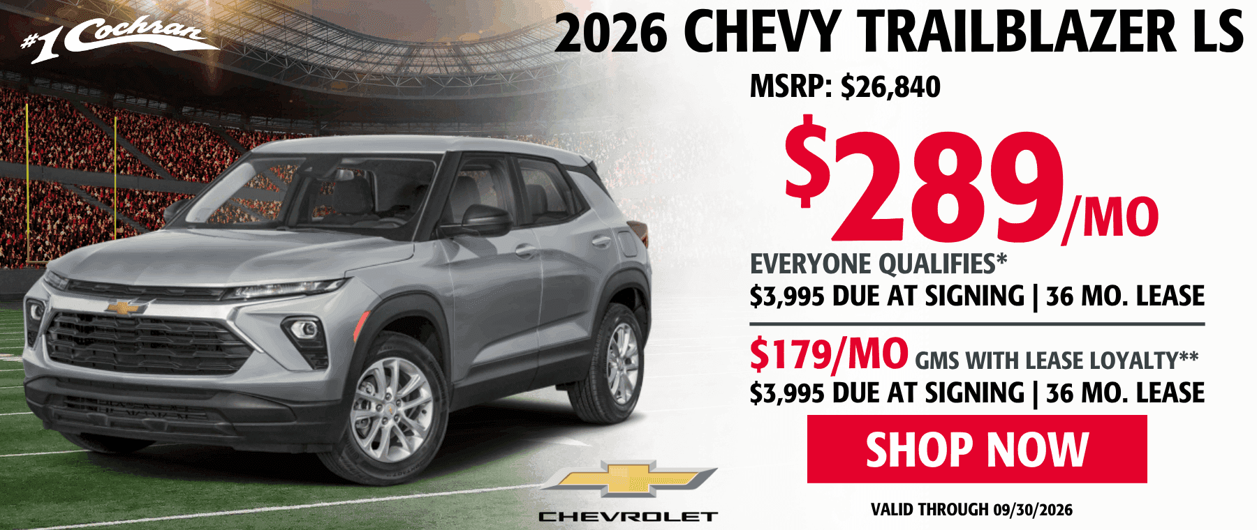 Sept 2026 Trailblazer Lease Offer