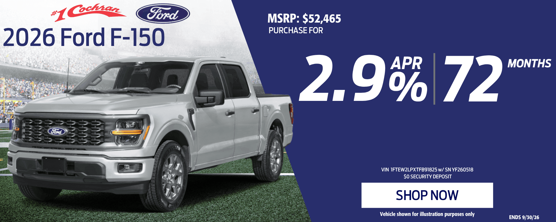 Sept 2026 F150 Purchase Offer