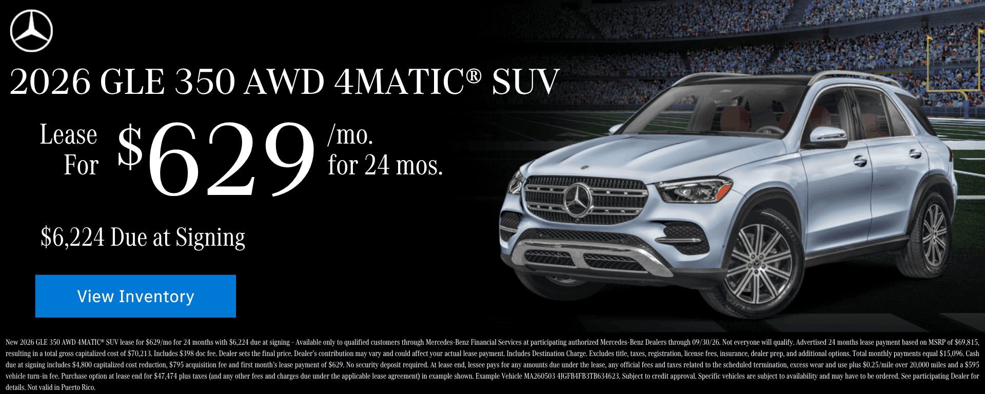 Sept 2026 GLE Lease Offer