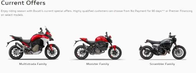 Ducati Special Offers