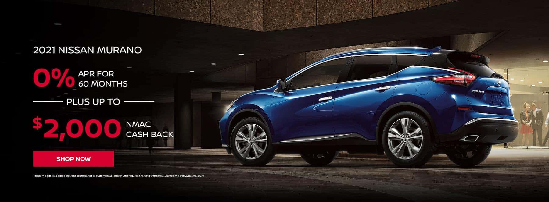 2021 NISSAN MURANO 0% APR for 60 months +up to $2000 cash back
