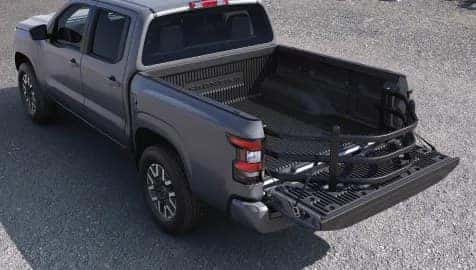 Nissan vehicle equipped with Genuine Nissan cargo and utility accessories