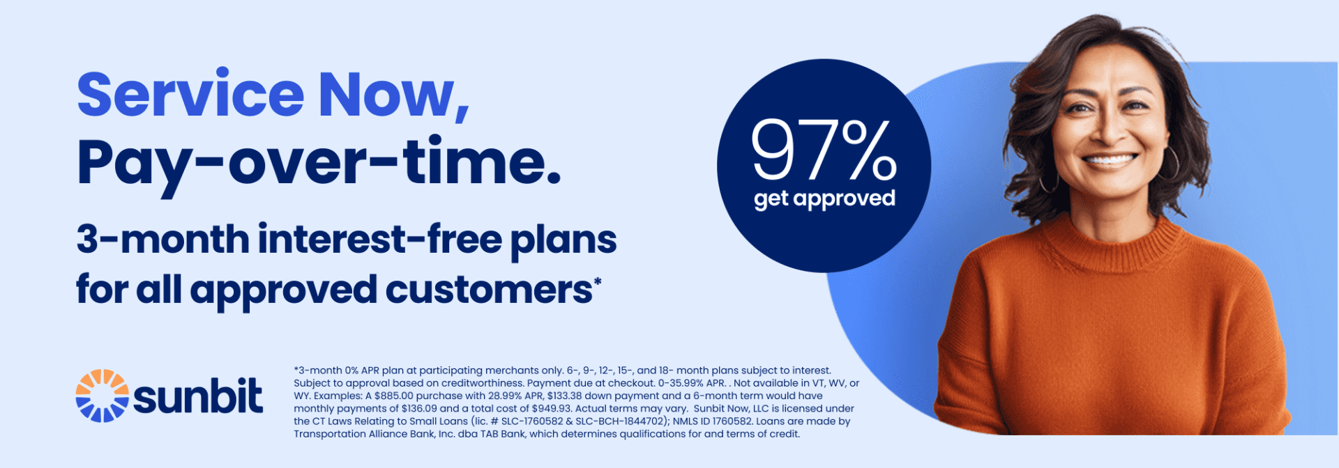 Sunbit Service Financing at Team Chevy