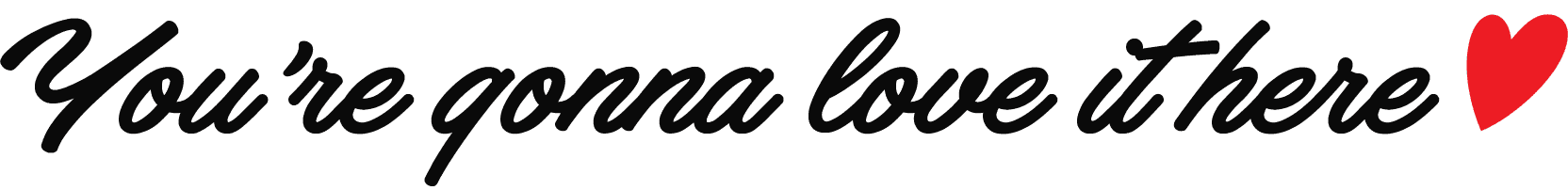 you are gonna love it here logo