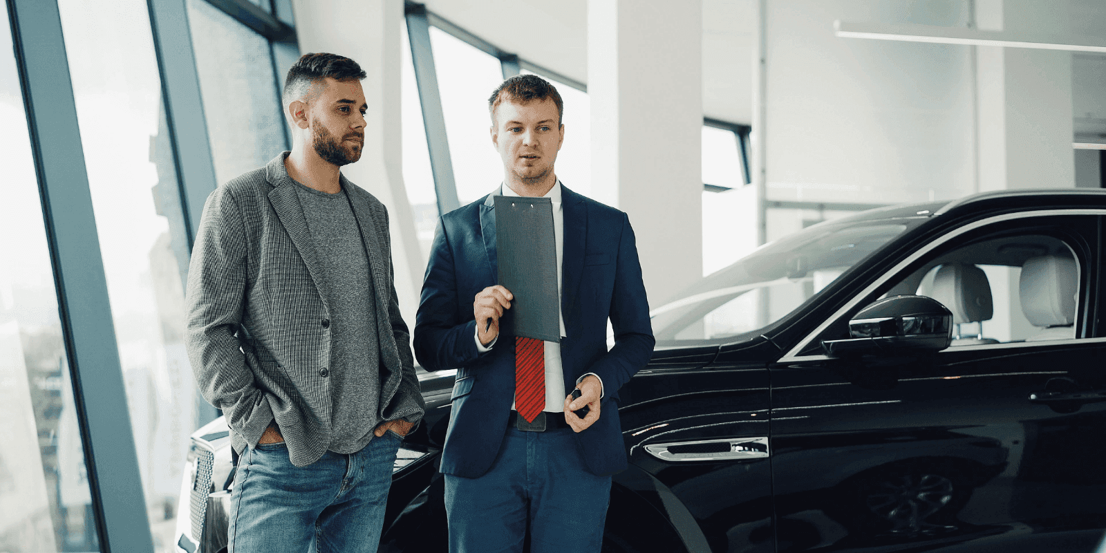 inside the dealership