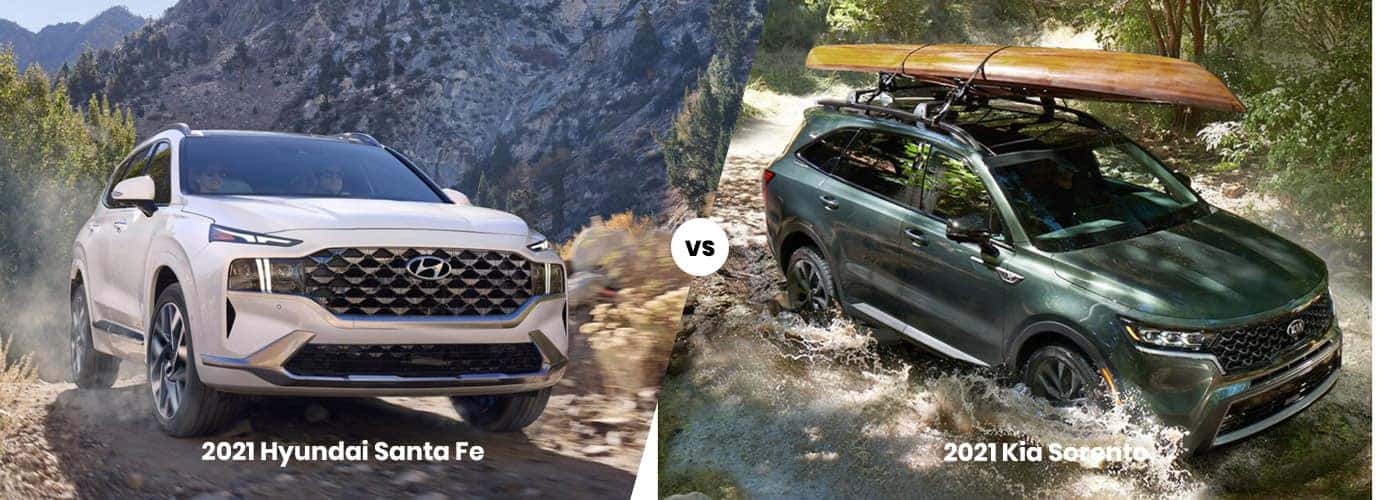 2021 Hyundai Santa Fe vs 2021 Kia Sorento Comparison