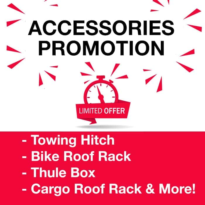 Accessories promotion at Village Nissan in Markham Ontario