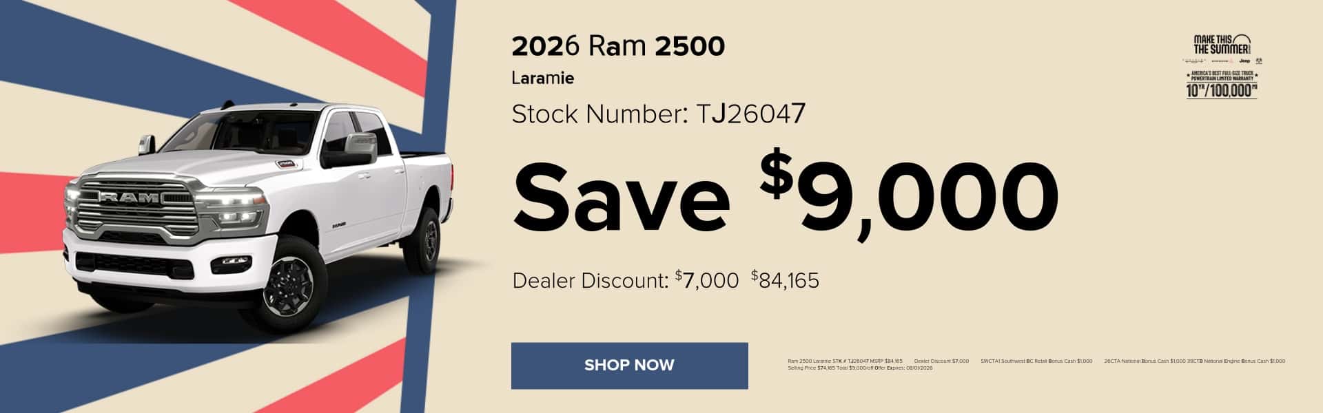 July Ram offer